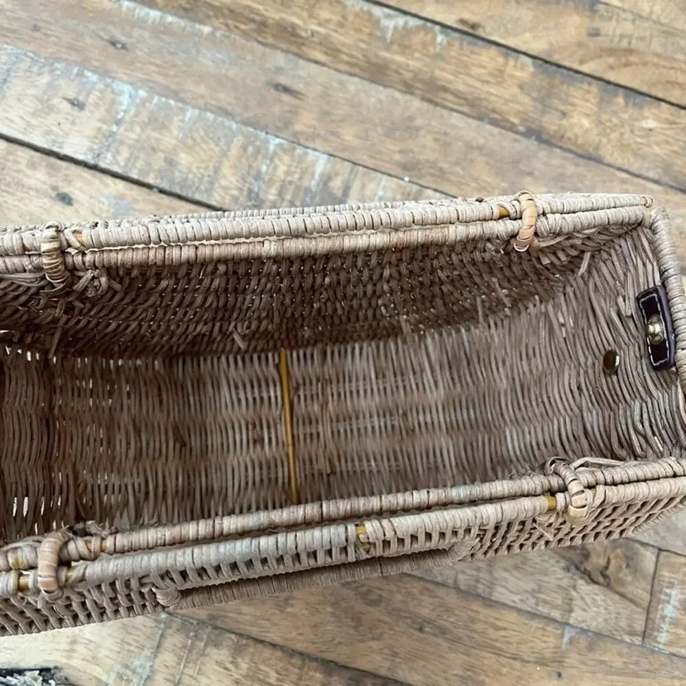 Half Moon Rattan Wicker Bag 9